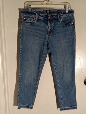 Women's Gap Jeans Good Stretch Leg In Seam 24" Blue